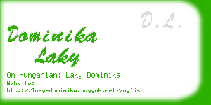 dominika laky business card